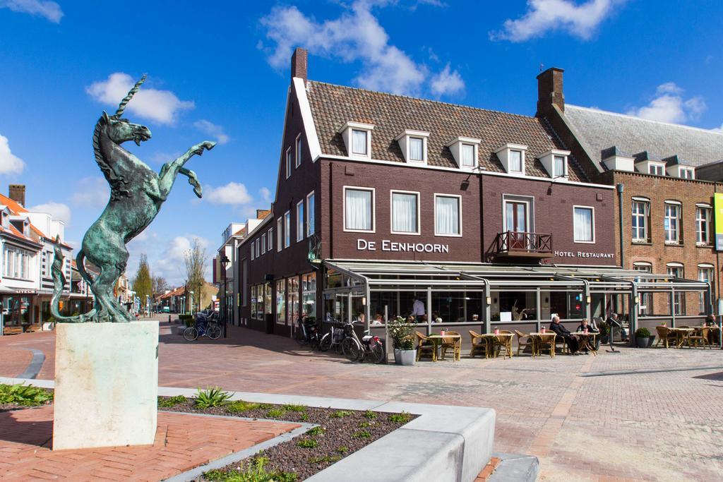 De Eenhoorn Hotel Oostburg Exterior foto